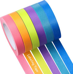 Glenmal 6 Rolls Laboratory Labeling Tapes, 164 Feet Long X 3/4 Inch Width, Tempe