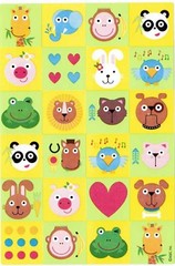 4 Sheets THE ZOO Scrapbook Stickers! Animals Lion Monkey Alligator