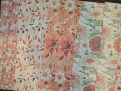 50 Sheets Scrapbooking JJ Paper Craft 5 1/2 X 3 3/4 In Ephemera Papers New