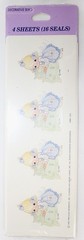 16 Vintage 1997 Hallmark Precious Moments Decorative Sticker Seal Baking Cooking