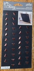 Jolees Bling Rose Gold Studs Triangle Wedding Card Making 3D Scrapbook Stickers