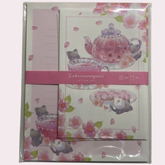 Kawaii Sakura Cherry Blossom Letter Memo Sticker Stationery Set Japanese