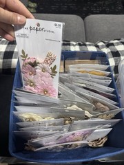 Floral Embellishments, Multicolor, Faux artificial paper/fabric embellishments