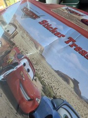 Vintage Disney Cars Sticker Treasure Kit Sandylion Sealed New Box Album Case Y2K