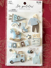 BEAUTIFUL BABY BOY 3D STICKERS – THE PAPER STUDIO LA PETITES TOYS TRUCK HORSE