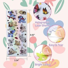 3D Stickers for Kids & Toddlers 500+ Puffy Stickers Variety Pack for Scrapbookin