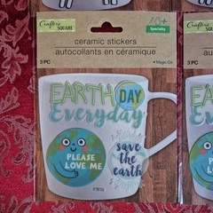 Crafters Square Ceramic Stickers Lot Of 9 All Are Brand New!!
