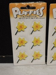4 PACKS- VINTAGE SCANNER PUFFY DAFFODILS DIMENSIONAL STICKERS NEW SEALED
