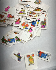 HUGE Lot Vintage 80’s Stickers ~ Qty 72 Stickers Made In Taiwan