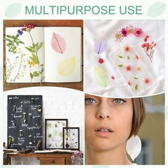 200-Pack Skeleton Leaves, Natural Rubber Leaves Vein[4-6cm, Light Dark Pink]