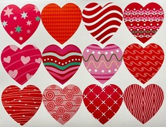 ❤️ Lg HEART STICKERS Mod DESIGN LOVE stars swirls valentines day Planner 1.5″ ❤️