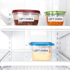 Self Adhesive White Food Storage Labels for Glass Metal Plastic Containers