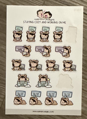 Hubman And Chubgirl Pop-Ups Planner Kit Planner Stickers Washi Tape