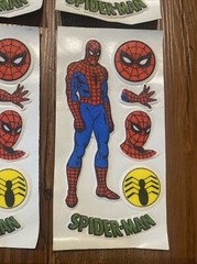 Rare Vintage Spider Man Marvel Comics Super Hero Puffy Stickers Lot Prism DC New