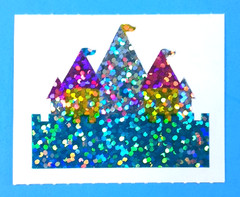 Vintage 90’s Mrs. Grossman’s Glittery Castle Sticker Mod