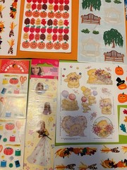 Huge Vintage Sticker Lot Sandylion Mrs Grossmans 90s Disney Vintage Lisa frank