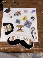 Stickers ranging from flowers/plants, vintage, words/sayings, butterfly’s, etc;