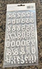 American Crafts Remarks Basics BLACK GLITTER Chipboard Stickers 227 Pieces