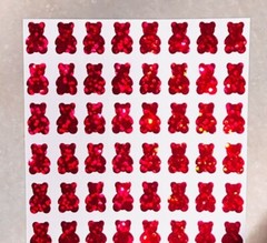 Holographic Sparkle Gummy Bear Sticker Sheet! – Choose a Size & Color