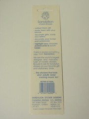 Vtg 1990 Sandylion Mother of Pearl Small Winter Snowman Stickers *SEALED*