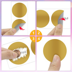 100 Pcs Scratch off Stickers Sitckers 2 Inches round Self Adhesive Scratch off C