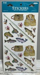 Frances Meyer FMI 26 Fishing Fun Stickers Acid and Lignin Free Made in USA New