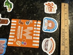 Whataburger Sticker Set 8 Small Stickers Kid’s Meal Stickers