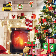 Christmas Theme Stickers, 100Pcs Vinyl Waterproof Merry Christmas Stickers for E