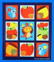 Woodland Animals Fall Fun Full & Mini Sticker Sheet