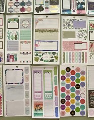 Lot Of 40 Sheets Happy Planner Complete & Incomplete! #1