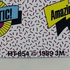 Vtg Encouragement Stickers 3M 1989 HT-854 Fantastic Great Job Wow