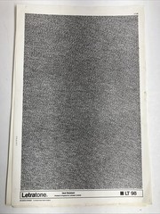4 Full Letraset Letratone Sheets, Many Partials/Scraps LT967 LT999 LT98 LT79 454