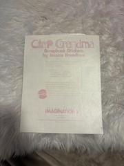 Creative Imaginations CAMP GRANDMA Scrapbook Stickers Crafts Scrapbooking New