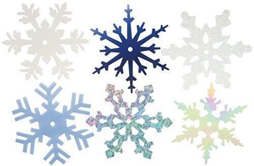 Large Shimmer Snowflakes 100/Pkg by CREATIVE IMPRESSIONS