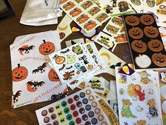 Lot of Vintage Halloween Stickers – Eureka Hallmark AGC Sandylion Partial Pages