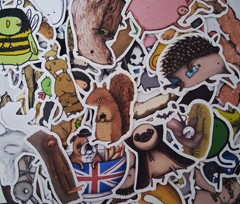 Sticker Pack Squirrel Pickle Piggie Cute Animals Stickers