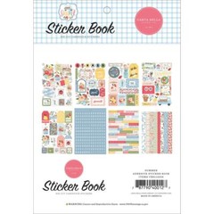 CB Sticker Book Summer Fruit Flowers Tags Alphabet Sayings Borders Banner Bike