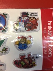 Sherman On The Mount Vintage Puffy Stickers 1984 Vinyl AGC Forget Me Not Holiday