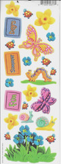 Backyard Summer Days Fun Play Bugs Flowers Miss Elizabeth’s Cardstock Stickers