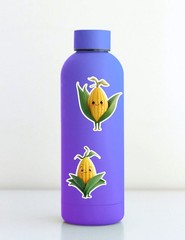 Cute Cob of Corn Vinyl Die Cut Stickers Set Scrapbooking Laptop Waterbottle