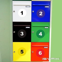 White Consecutive Number Stickers – 1 to 50, 3-inch, 1 set – Vinyl Self Adhes…