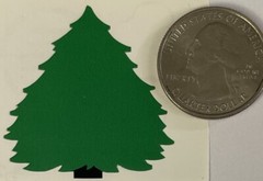 CHUNKY GREEN TREE Stickers (2pc)Mrs.Grossman’s•Christmas •Holiday•Garden•Branch•