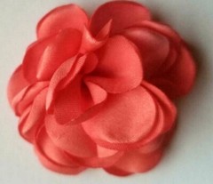 CraftbuddyUS 10 pieces Coral Stick on,Sew On Fabric Flowers, crafting, DIY