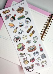 Sushi, Japanese Food, Snack, Pizza, Taco :Handmake Erin Condren Planner Sticker