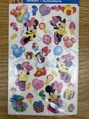 Disney Minnie Mouse Sticker Set of 2 Sheets Birthday Party Theme Balloons