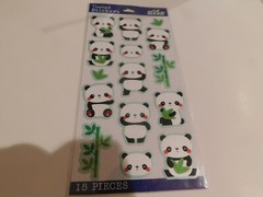 Sticko Themed stickers Rolly Polly Panda stickers 15 pieces