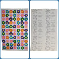 3 Sheets Vintage 1999 Sandylion Kromekote Prismatic Stickers Party/Stars/Smiley