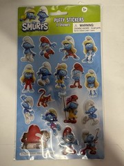The Smurfs Puffy Stickers, 17 Stickers, 2023 #47243 BRAND NEW/MANY IN STOCK