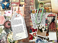 #776 – 100+ PCS VINTAGE FLORAL SCRAPBOOK JUNK JOURNAL KIT / LOT – REAL EPHEMERA