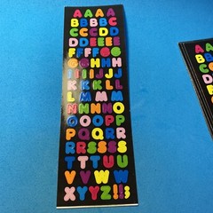 Vintage Sandylion Sticker Strip Letters A to Z Alphabet